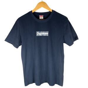 Supreme FW19 Navy Bandana Box Logo T-shirt Mens M - Skater Streetwear Rare Grail